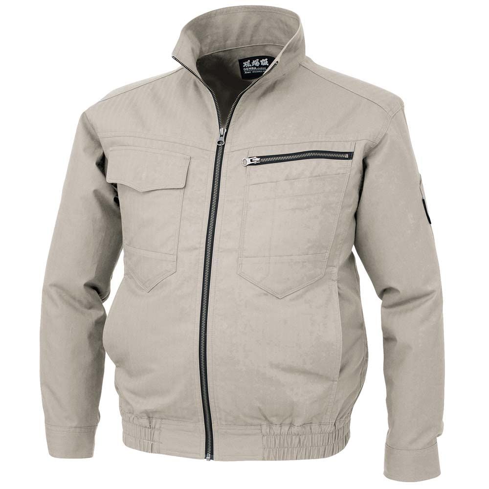 新品 空調服 長袖ブルゾン サンドベージュ M