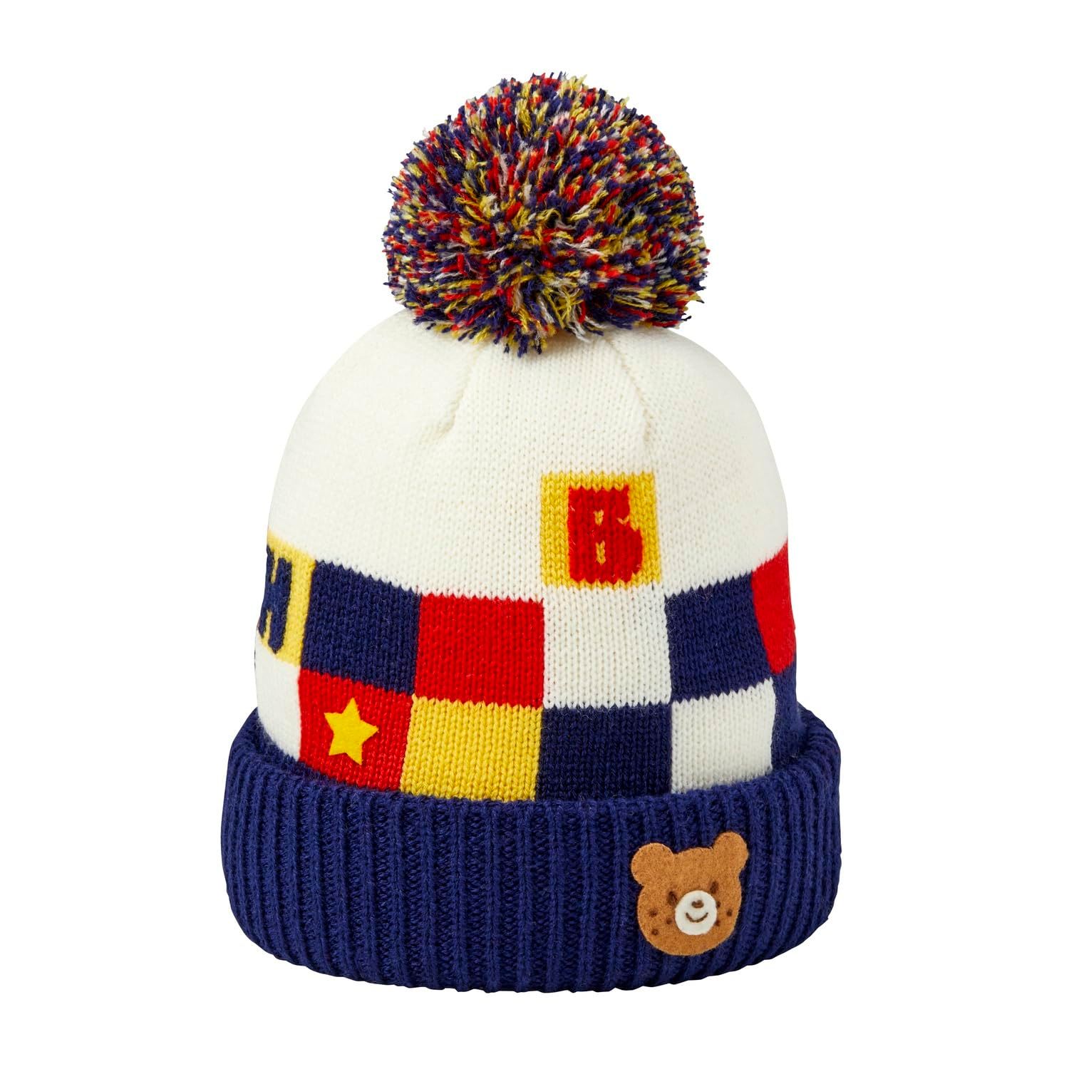 新品 [MIKIHOUSE HOT BISCUITS] [ミキハウス ホットビスケッツ] フード 男の子 女の子 ベビー 子供服 マルチカラー M(52-56cm) 73-9201-682