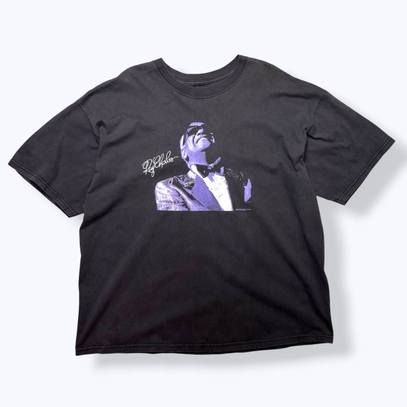 90s Ray Charles Musician Print T-Shirts 90年代 レイチャールズ ミュージック プリント Tシャツ 古着 ヴィンテージ