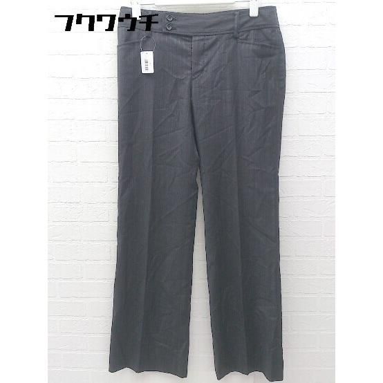 ◇ BOSCH ボッシュ ストライプ スラックス パンツ 38サイズ チャコールグレー レディース 【中古】 【1002798975019】