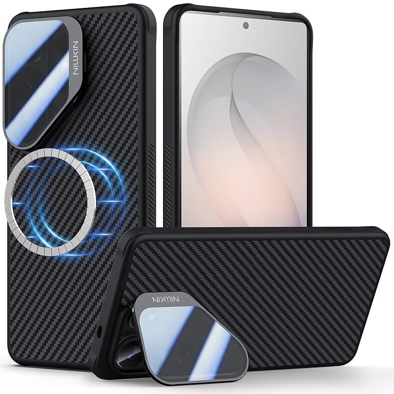 【新品】 【アラミド繊維・超軽量】 Nillkin 【公式出店】 Galaxy S26 Ultra ケース MagSafe対応 隠れスタンド付き カメラ保護カバー ワイヤレス充電対応 ギャラクシー S26 Ultra アラミドケース 高級アラミド繊維 カー 0