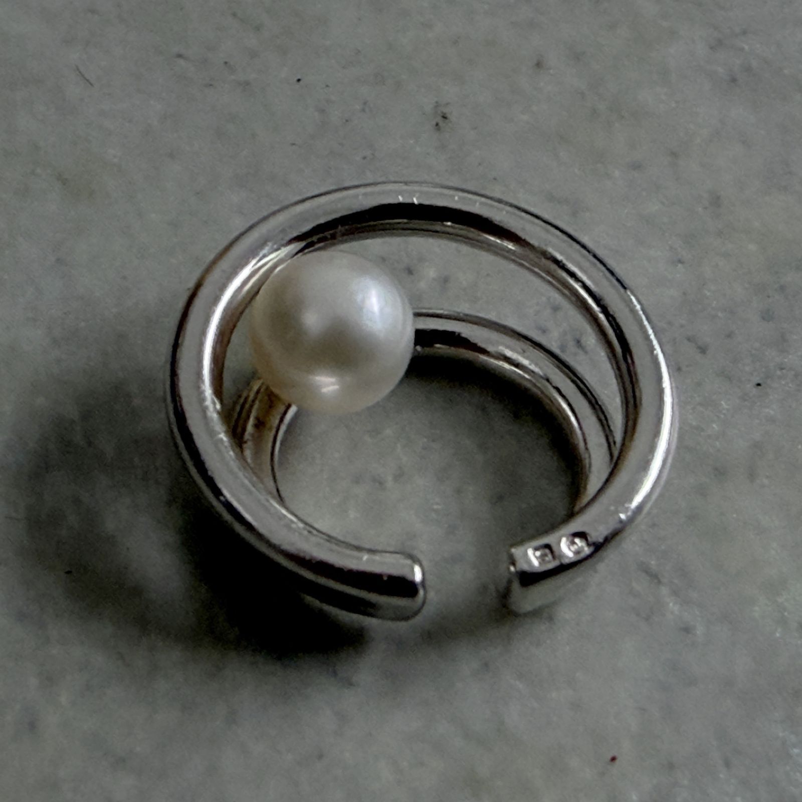 MIKIMOTO ミキモト イヤリング パール 真珠 6.5mm イヤーカフ シルバー