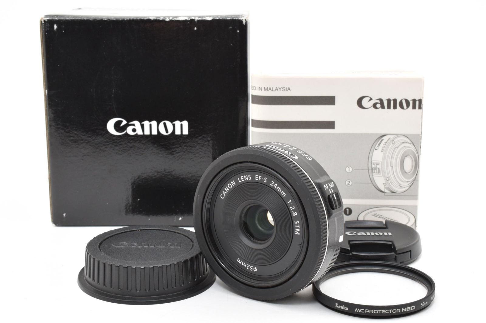 実用美品 箱あり Canon キャノン EF-S 24mm 2.8 STM AFレンズ #4120-5