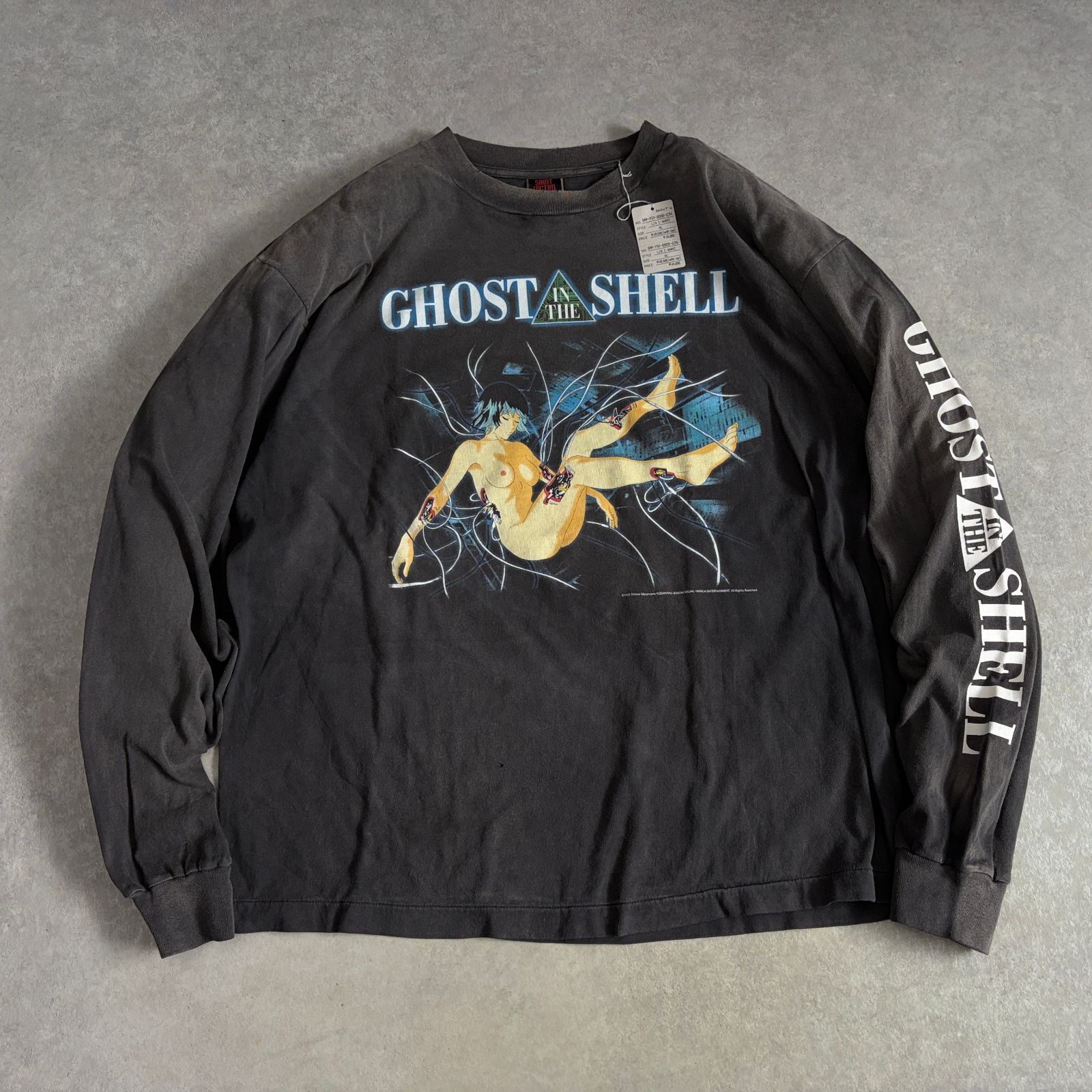 新品 定価4.9万 SAINT Mxxxxxx 攻殻機動隊 ヴィンテージ加工 ロンT 長袖Tシャツ Ghost In The Shell セントマイケル
