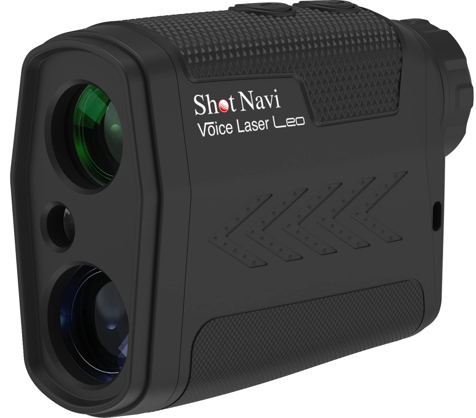 新品 Shot Navi VoiceLaser -LEO(ブラック) ゴルフ レーザー距離計 日本製 999y計測 高速0.3秒 音声計測 軽量 6倍ズーム 高低差 充電式 レーザー距離計測器