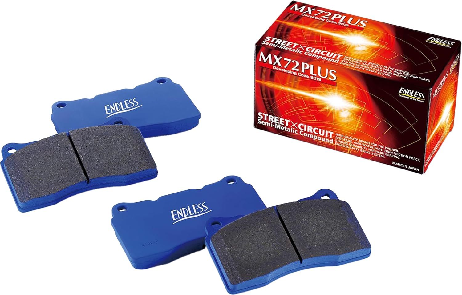 新品 エンドレス ( ENDLESS ) ブレーキパッド【 MX72 PLUS 】(リア用) マツダ ロードスター NCEC/ND5RC EP432MXPL