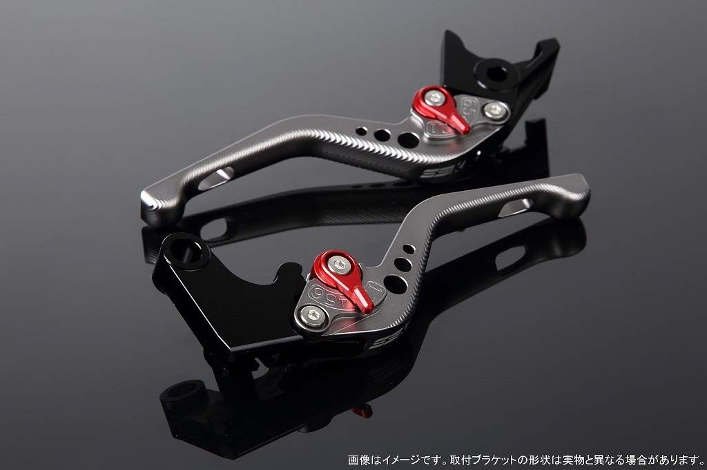 新品 SSK スピードラ アジャストレバーセット 3Dショート レバー本体カラー:マットチタン アジャスターカラー:マットレッド HONDA ADV150 KF38