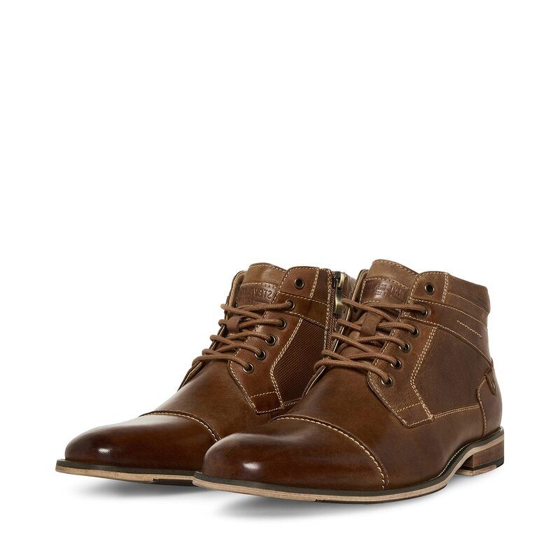 スティーブ マデン メンズ シューズ ブーツ・レインブーツ Steve Madden Jotter Dark Tan タン