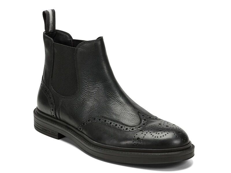 ケネスコール メンズ シューズ ブーツ・レインブーツ ウィングチップ チェルシーブーツ チェルシー ブーツ Kenneth Cole New York Frank Wingtip Chelsea Boot Black ブラック