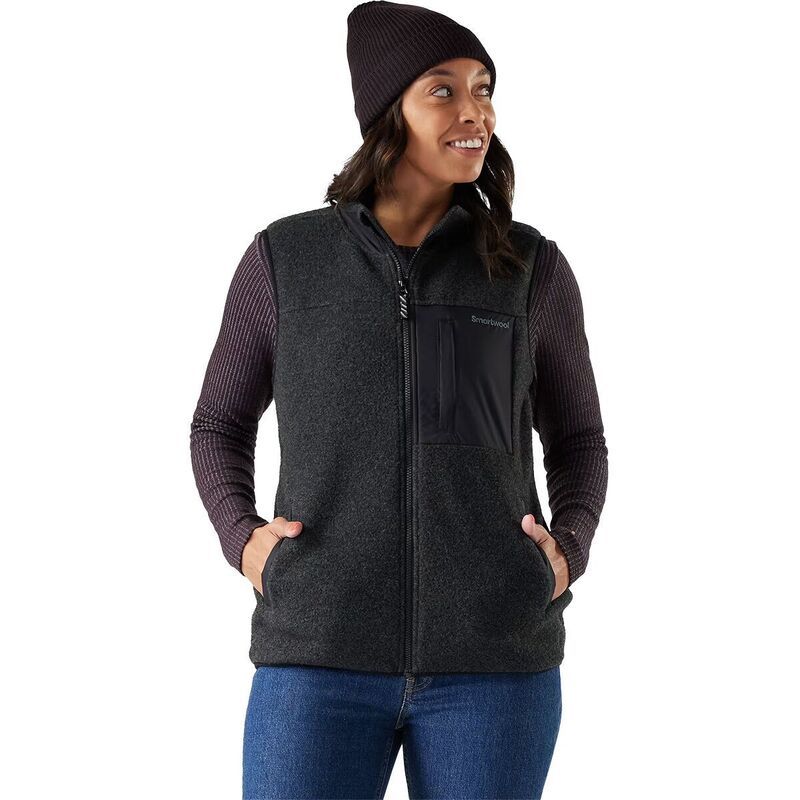 スマートウール レディース トップス ベスト フリース Smartwool Second Cut Fleece Vest Womens Charcoal チャコール