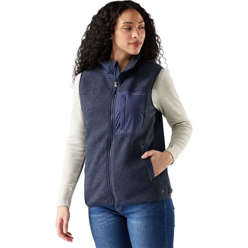 スマートウール レディース トップス ベスト フリース Smartwool Second Cut Fleece Vest Womens Deep Navy ネイビー