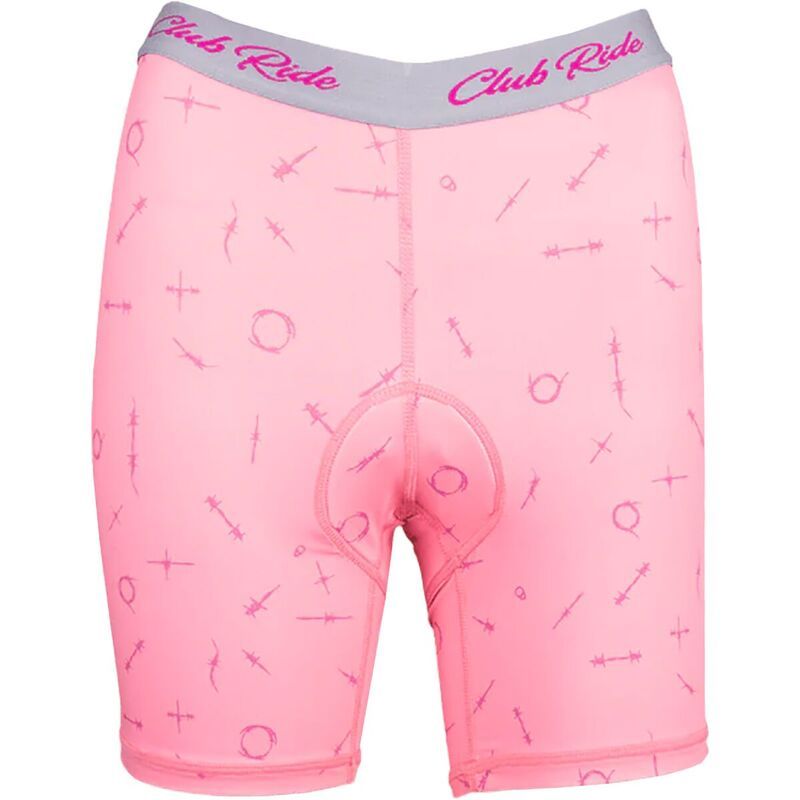 クラブライド レディース アンダーウェア パンツ Club Ride Apparel Drift Short Womens Wild Orchid Barb Print