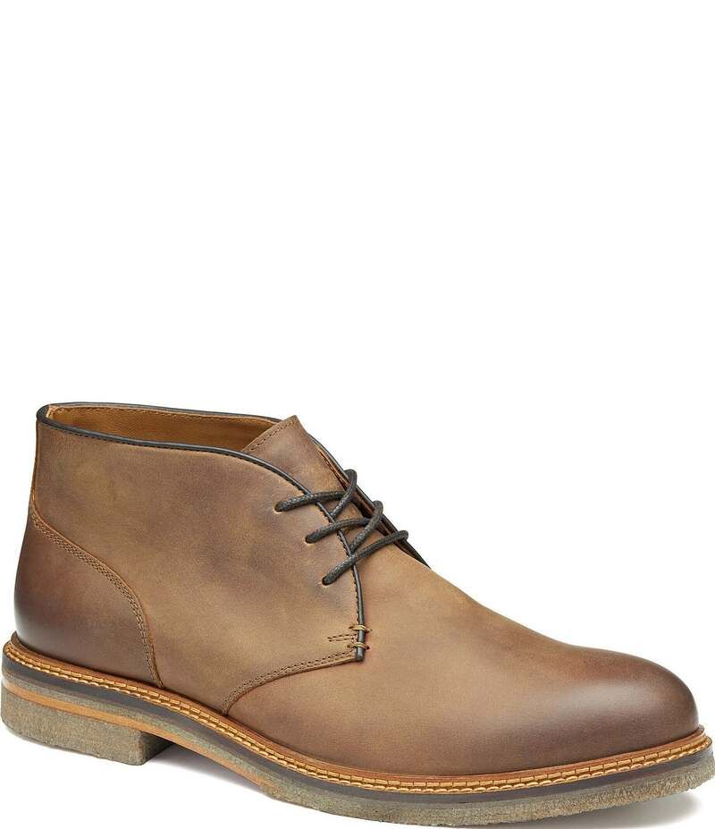 ジョンストンアンドマーフィー メンズ シューズ ブーツ・レインブーツ レース レザー Johnston Murphy Mens Calder Leather Chukka Lace Up Boots Brown ブラウン