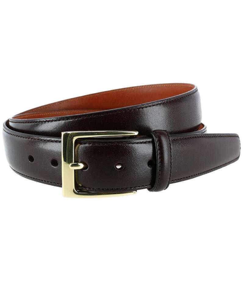トラファルガー メンズ アクセサリー ベルト レザー Trafalgar Classic Cortina Leather Dress Belt Dark Brown ブラウン