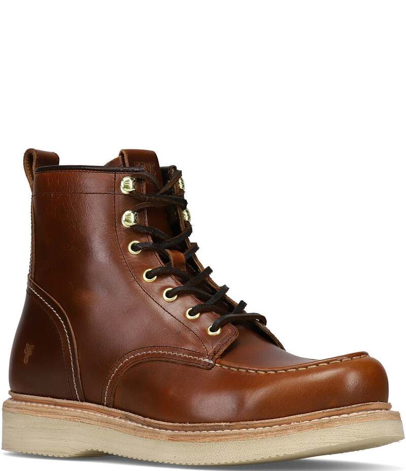 フライ メンズ シューズ ブーツ・レインブーツ レザー Frye Mens Hudson Leather Wedge Work Bootsaddle