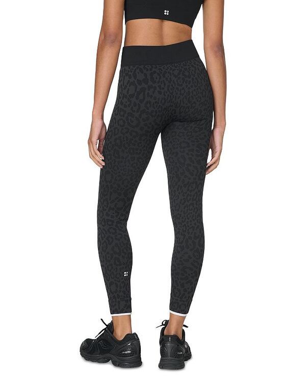 スウェッティベティ レディース ボトムス レギンス Sweaty Betty Animal Base Layer Leggings Grey Leo Jacquard グレー