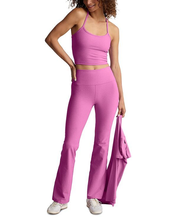 ビヨンドヨガ レディース トップス タンクトップ クロップド Beyond Yoga Spacedye Slim Racerback Cropped Tank in Sunset Violet Heather Sunset Violet Heather ヘザー