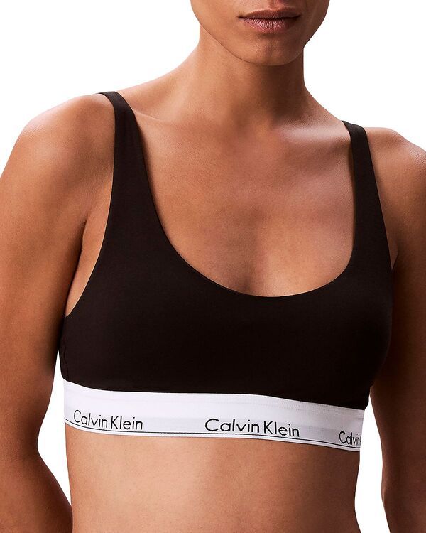 カルバンクライン レディース アンダーウェア ブラジャー Calvin Klein Lightly Lined Bralette Black ブラック