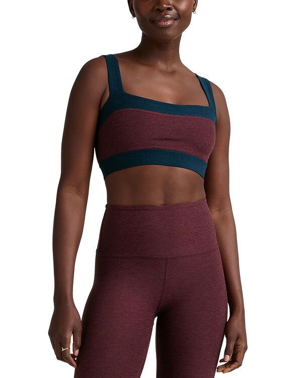 ビヨンドヨガ レディース アンダーウェア ブラジャー カラーブロック Beyond Yoga Spacedye Horizon Colorblocked Sports Bra Midnight