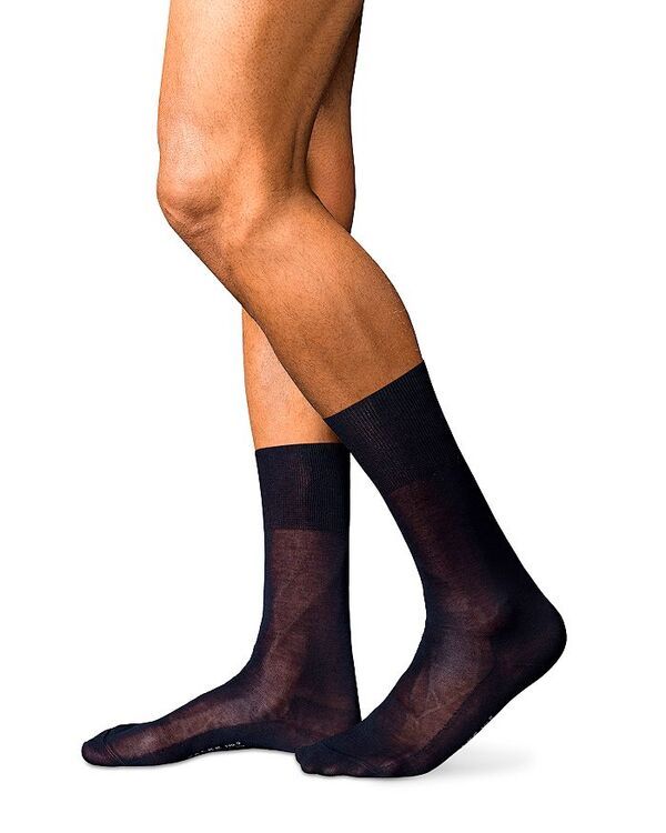 ファルケ メンズ アンダーウェア 靴下 Falke No 9 Fil dEcosse Mercerized Dress Socks Dark Navy ネイビー