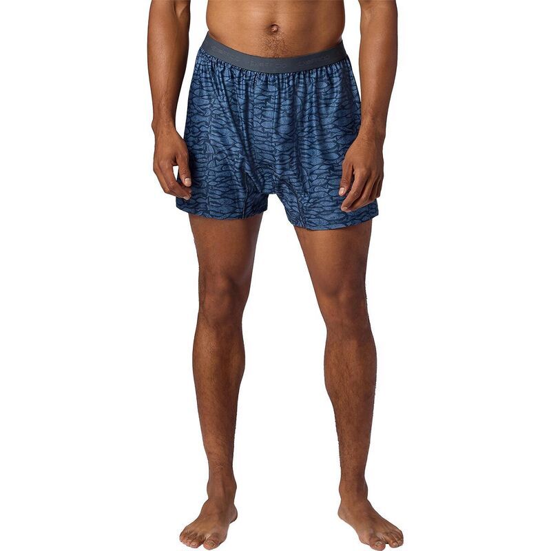 エクスオフィシオ メンズ アンダーウェア ボクサーパンツ ExOfficio GiveNGo 20 Boxer Mens Thunderhead Fish Woodcut