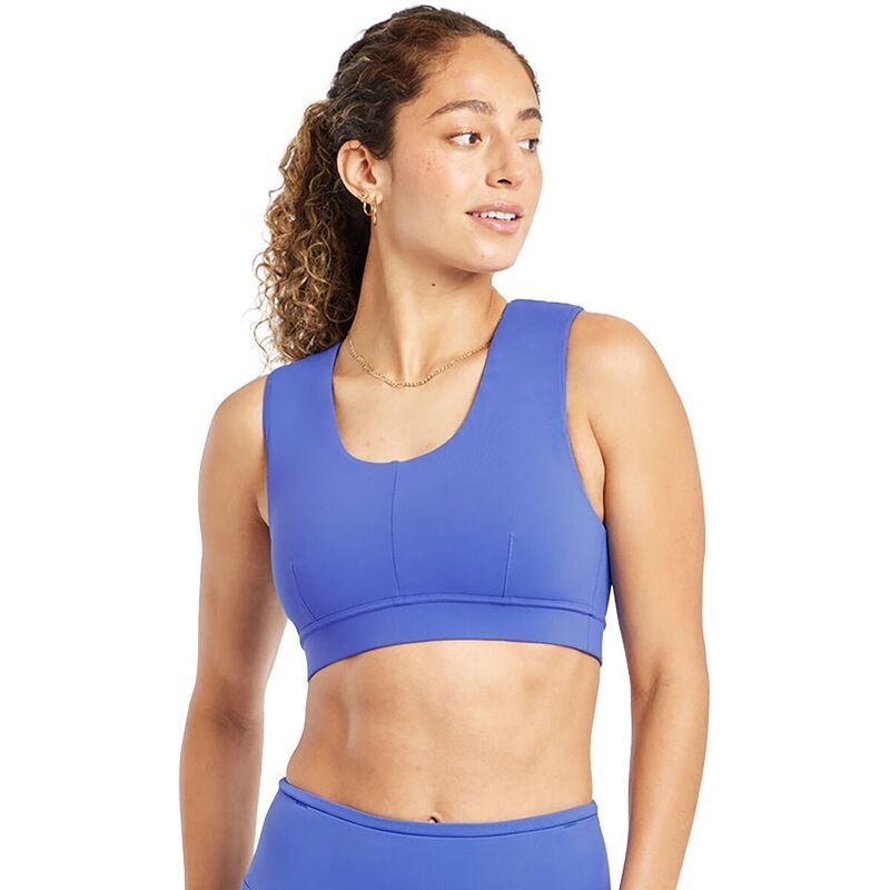 オイセル レディース アンダーウェア ブラジャー Oiselle Flyout Bra Womens Blue Rapids ブルー