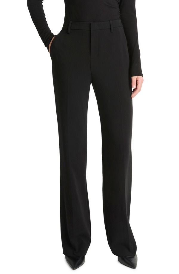 ヴィンス レディース ボトムス レギンス ブーツカット パンツ ブーツ Vince Tailored Mid Rise Stretch Bootcut Pants Black ブラック