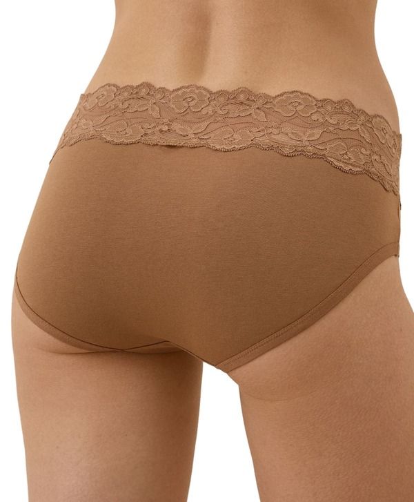 パクト レディース アンダーウェア パンツ コットン レース Pact Organicotton Lace Waist Brief 3Pack Sweetheart Basics