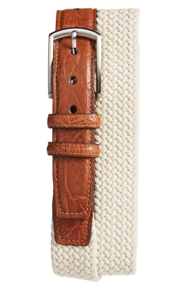 トリノ メンズ アクセサリー ベルト コットン Torino Woven Cotton Belt Cream Beige クリーム