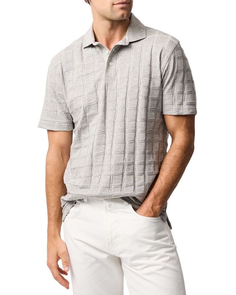 ロッドアンドグン レディース トップス ポロシャツ レギュラーフィット Rodd Gunn Rosskeen Jacquard Regular Fit Polo Shirt Smoke スモーク