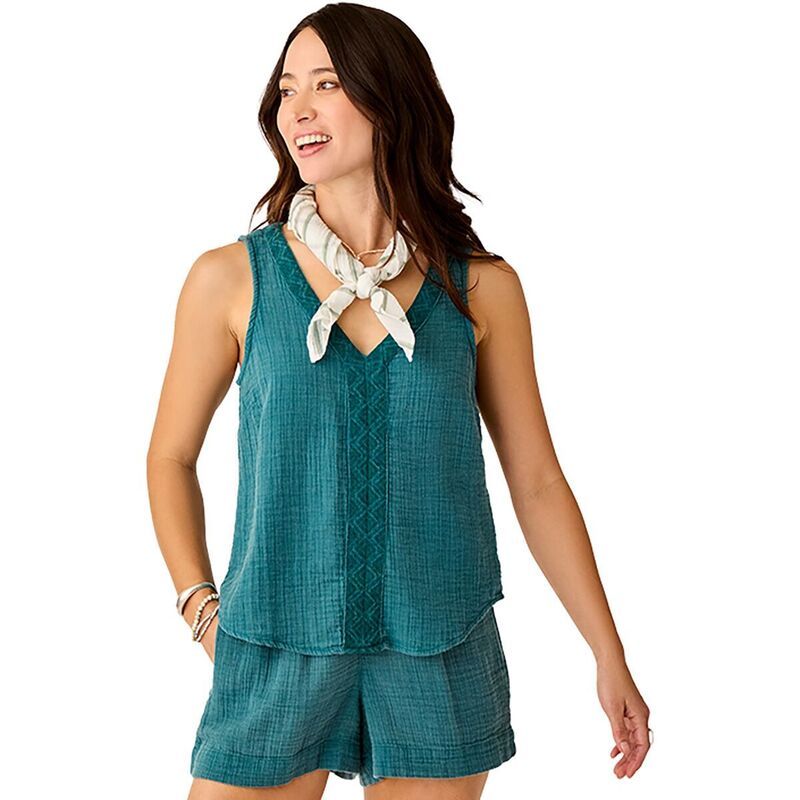 カーブデザイン レディース トップス タンクトップ Carve Designs Kayla Gauze Tank Womens Nightdive
