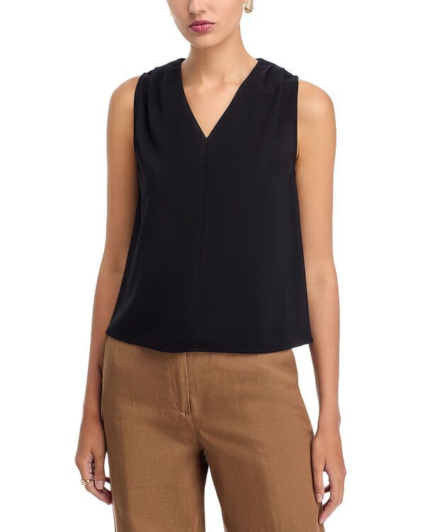 ミソック レディース トップス タンクトップ Vネック Misook V Neck Tank Top Black ブラック