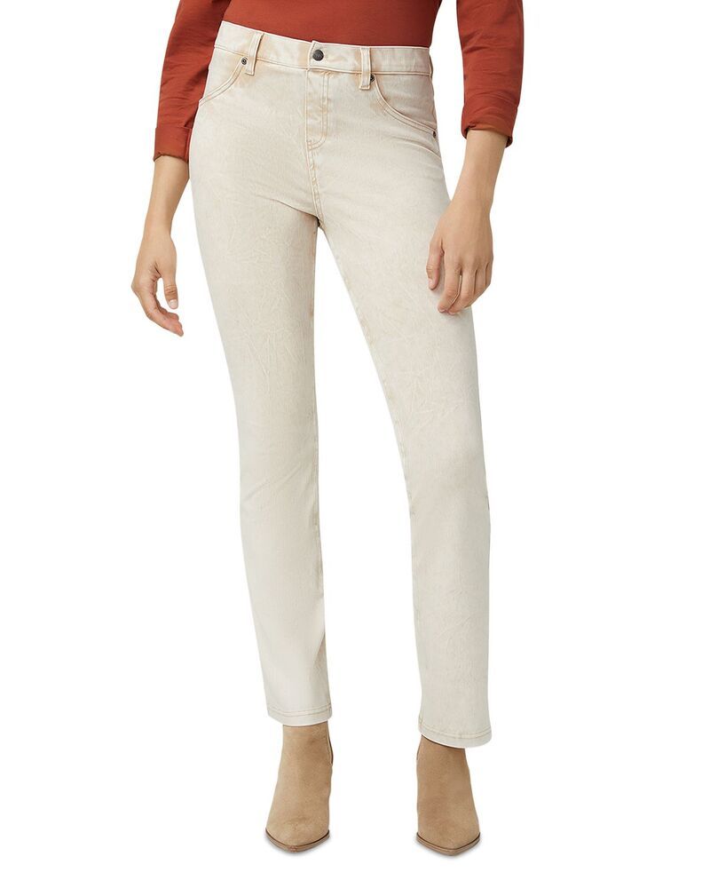ヒュー レディース ボトムス レギンス ブーツカット デニム ブーツ HUE Ultra Soft High Rise Denim Baby Bootcut Leggings Oatmeal Acid Wash オートミール