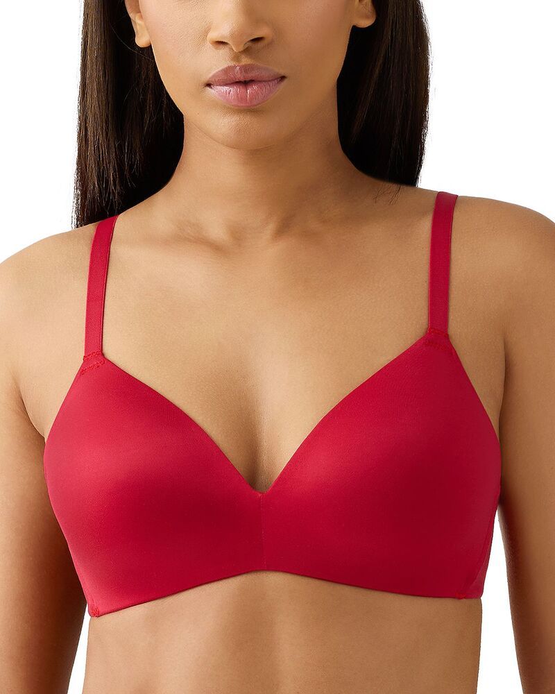 ビーテンプティッド レディース アンダーウェア ブラジャー btemptd by Wacoal Future Foundation Wireless Contour Bra Chili Peppered レッド
