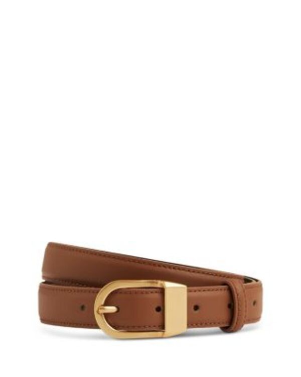 レイス レディース アクセサリー ベルト REISS Hazel Buckle Beltan タン