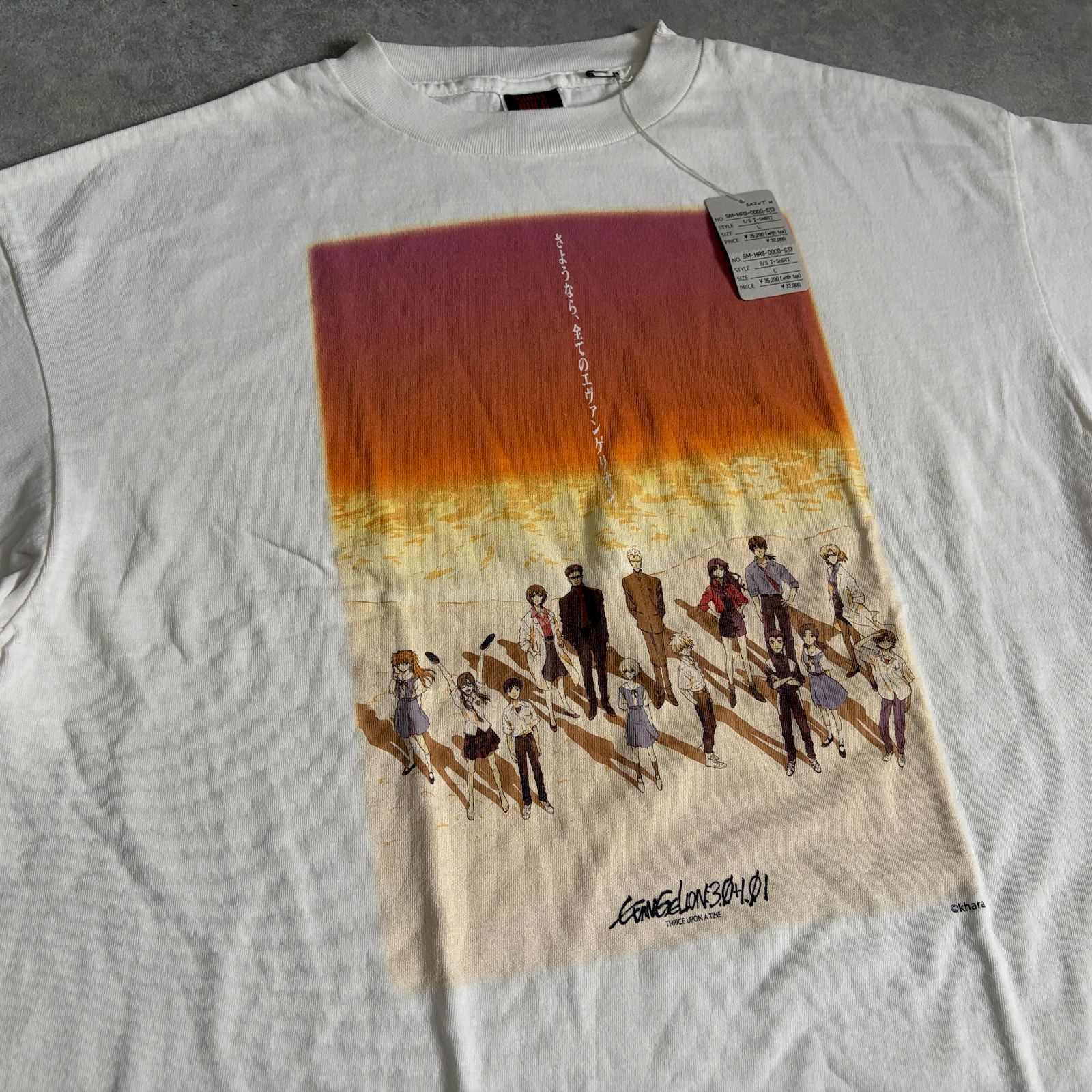 新品 定価3.5万 SAINT Mxxxxxx × EVENGELION 劇場版プリント Tシャツ 