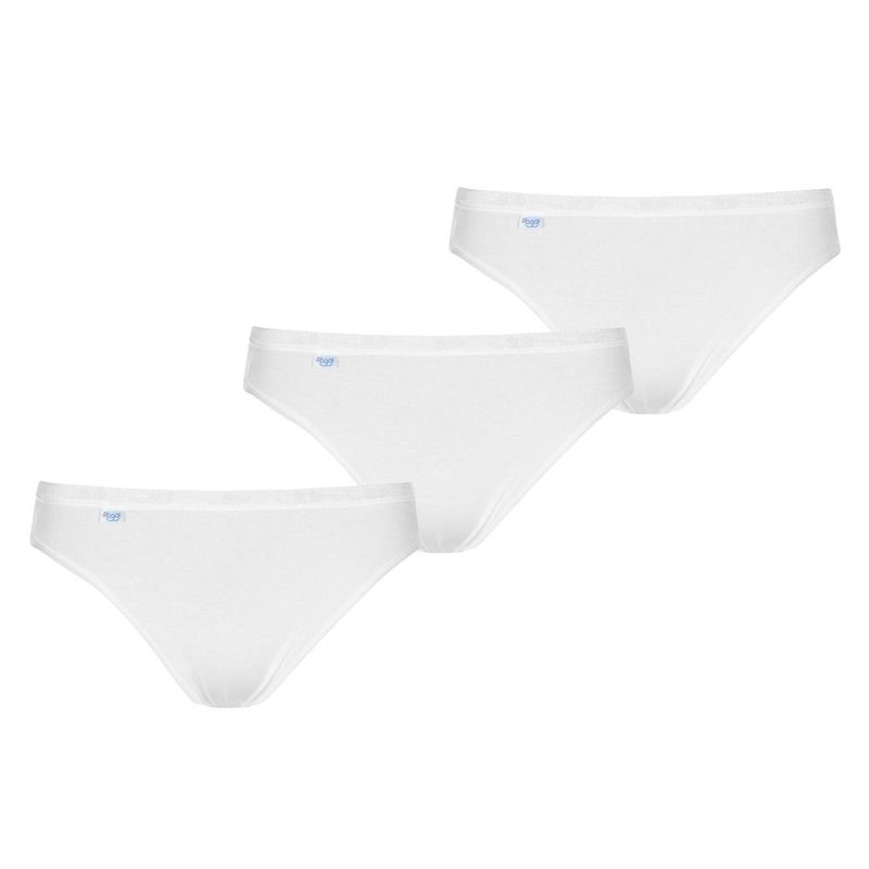 スロッギ レディース アンダーウェア パンツ Sloggi 3 Pack Tai Briefs White 0003 ホワイト