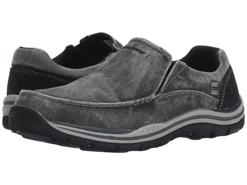 スケッチャーズ メンズ シューズ スリッポン・ローファー SKECHERS Expected Avillo Black ブラック