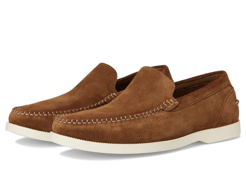 コールハーン メンズ シューズ スリッポン・ローファー Cole Haan American Classics Casualoafer Spiced Brown SuedeIvory アイボリー