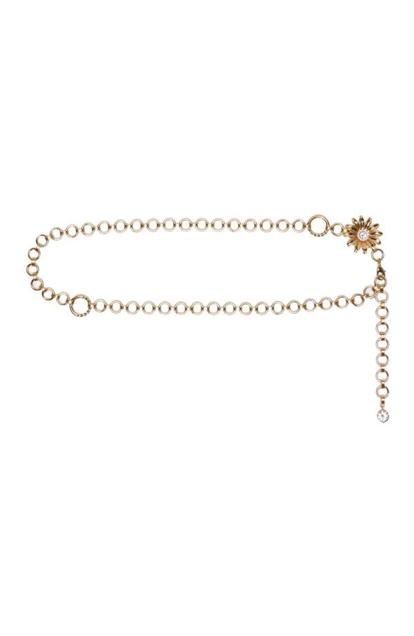 マージュ レディース アクセサリー ベルト maje Chain belt with flowers Gold ゴールド