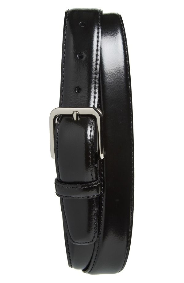 ヴィンス メンズ アクセサリー ベルト レザー Vince Spazzolato Leather Belt Black ブラック