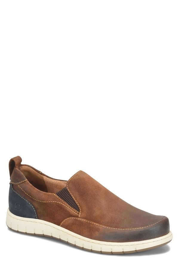 バーン メンズ シューズ スリッポン・ローファー スニーカー Brn LeedslipOn Sneaker Brown Distressed ブラウン