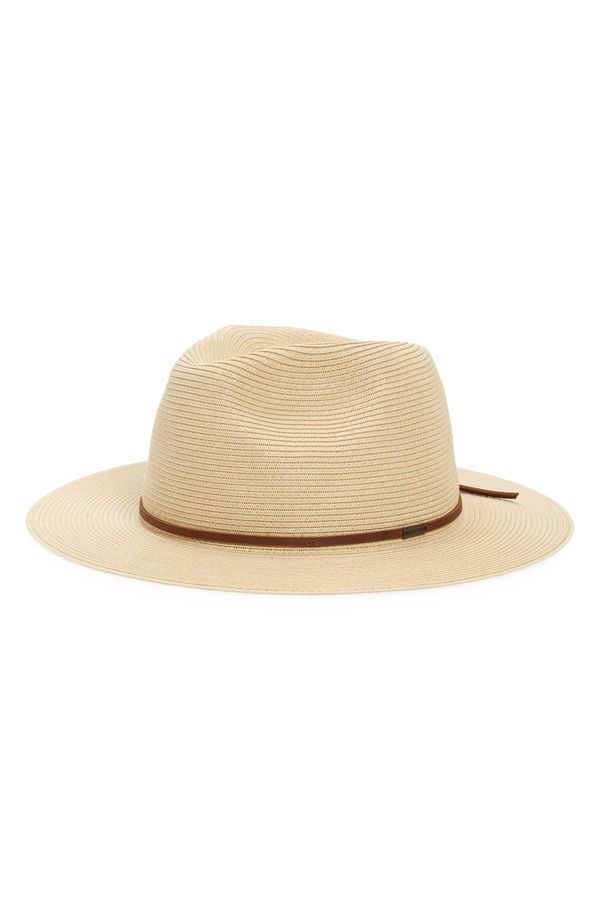 ブリクストン レディース アクセサリー 帽子 Brixton Wesley Packable Straw Fedora Tan タン