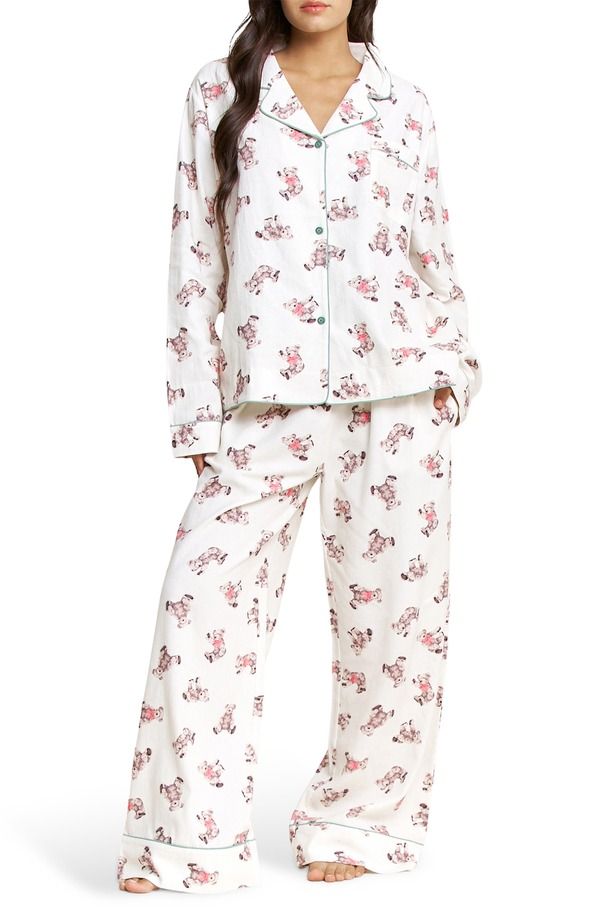 ハニーデュー インティメッツ レディース アンダーウェア ナイトウェア Honeydew Snooze Mode Long Pajamas Ivory Teddies アイボリー