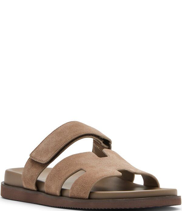 スティーブ マデン メンズ シューズ サンダル スエード Steve Madden Mens Maiven Suede Slide Sandals Taupe トープ