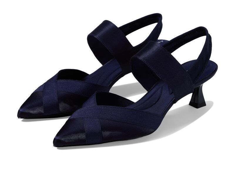 アンクライン レディース アクセサリー 帽子 Anne Klein Islander Navy Fabric ネイビー