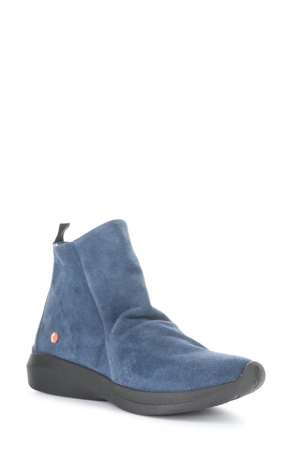 ソフチノス レディース シューズ ブーツ・レインブーツ プラットフォーム Softinos by Fly London Gujy Platform Wedge Bootie Blue Denim デニム
