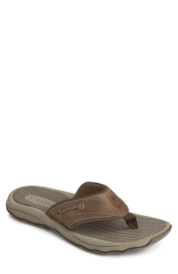 スペリー メンズ シューズ サンダル Sperry Outer Banks Flip Flop Brown ブラウン