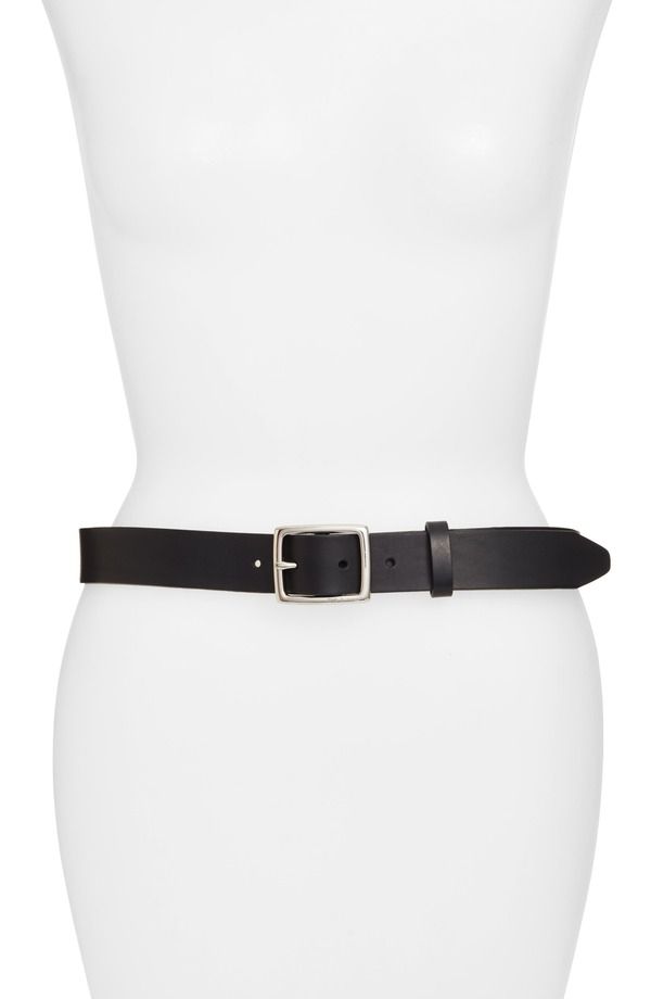ラグアンドボーン レディース アクセサリー ベルト レザー rag bone Boyfriend Leather Belt Jet Black ブラック