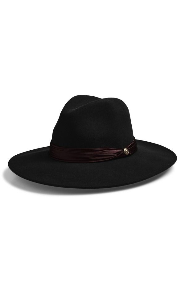ラグアンドボーン レディース アクセサリー 帽子 ウール rag bone Clara Wool Felt Fedora Black ブラック